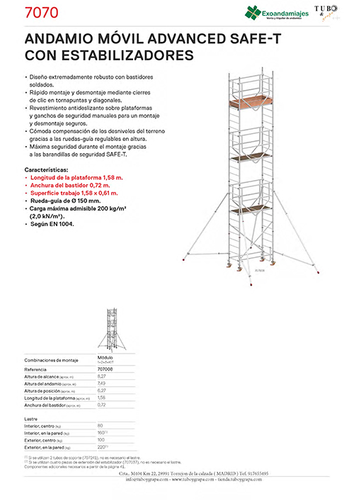 Andamio Móvil 7070-08