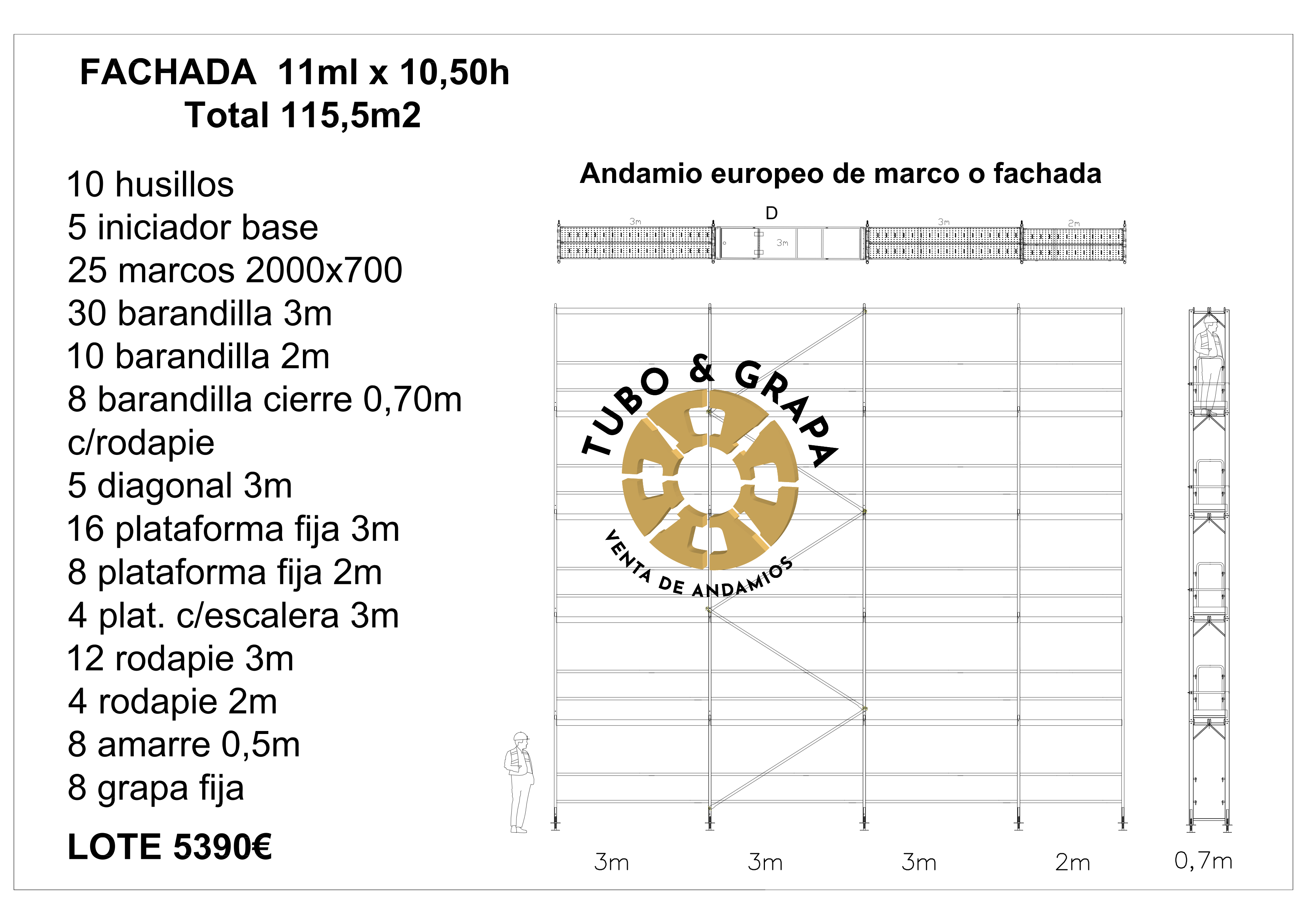 Fachada 115,5 m2 A.Marco
