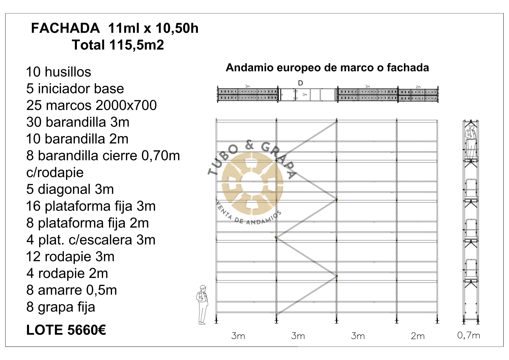 Fachada 115,5 m2 A.Marco