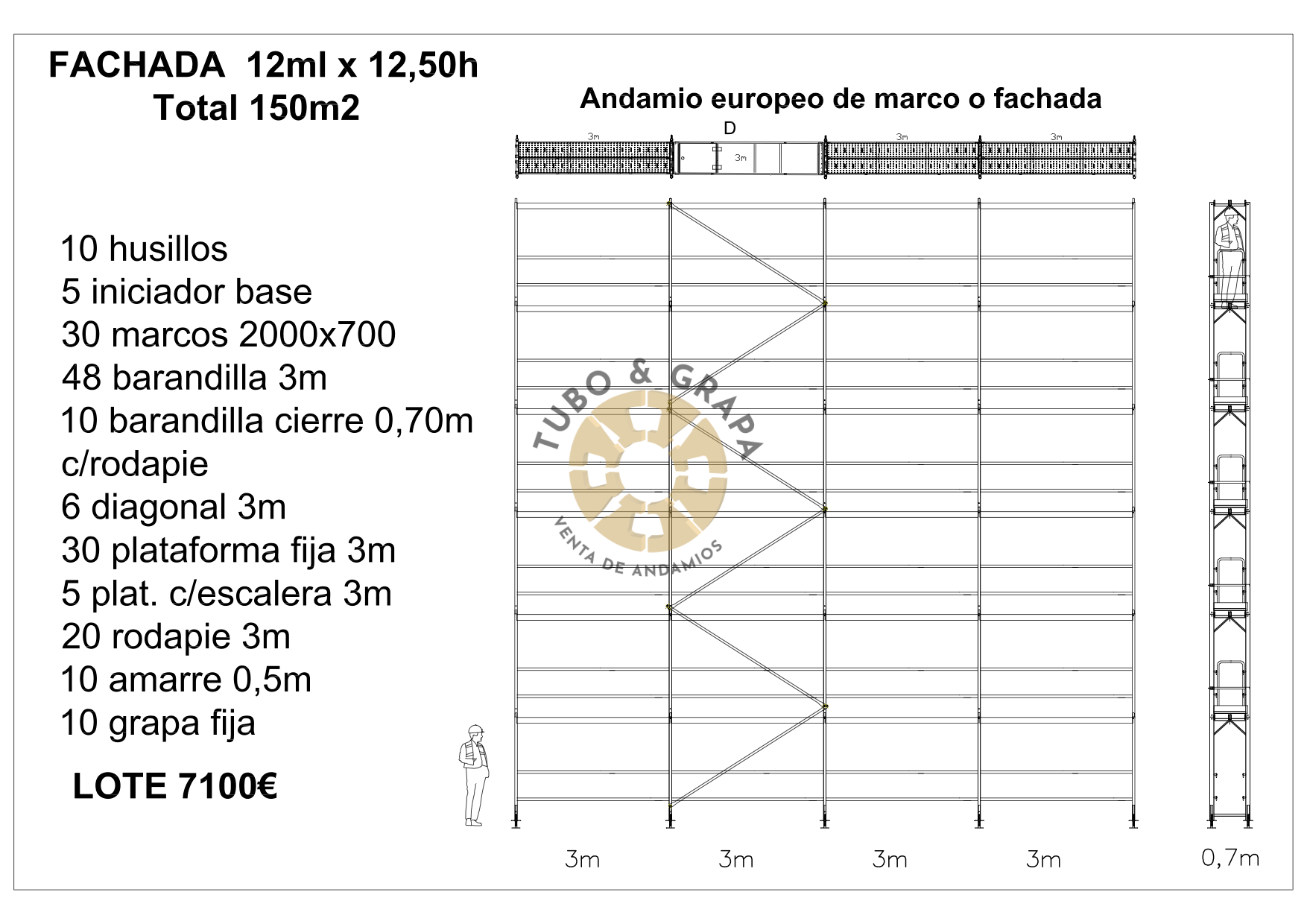 Fachada 150 m2 A.Marco