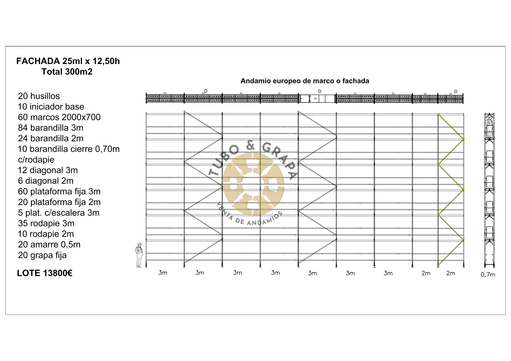 Fachada 300 m2 A.Marco